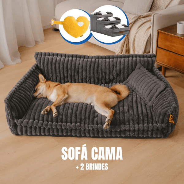 Cama Sofá Pet Ortopédica + ALMOFADA E  ESCADINHA BRINDE