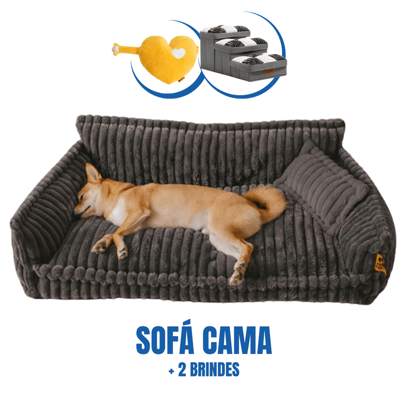 Cama Sofá Pet Ortopédica + ALMOFADA E  ESCADINHA BRINDE